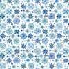 Tela «Snowy Sparkle Digital Cuddle Blue», por yarda
