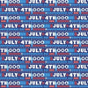 Star Spangled Summer July Fourth Words 43"/44" Fabric Per Yard