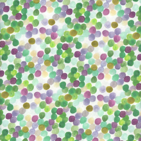 Lentejuelas moradas, 100 % algodón, se vende por yardas.  Tejido decorativo