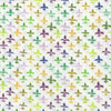 Mardi Gras Fleur De Lis on White 100% Cotton Sold by the Yard Novelty