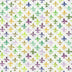 Mardi Gras Fleur De Lis on White 100% Cotton Sold by the Yard Novelty