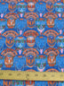 African Cultural Masks Multi Blue Polyester Cotton Fabric