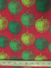 Tela de poliéster y algodón rojo «Haunted Apples»