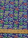 Halloween Cats Purple Poly Cotton Fabric