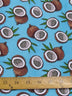 Coconut Turquoise Cotton Polyester Fabric