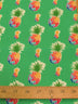 Tejido de algodón y poliéster con estampado de piña