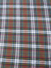 Tejido de franela para uniformes con estampado de tartán / Rojo/Azul