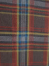 Tartan Plaid Polar Fleece Fabric / Orange/Brown / Sold By The Yard||color:Orange/Brown