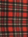 Tartan Plaid Polar Fleece Fabric / Red/Burgundy / Sold By The Yard||color:Red/Burgundy