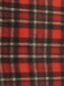 Tartan Plaid Polar Fleece Fabric / Red/Burgundy / Sold By The Yard