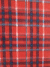 Tartan Plaid Polar Fleece Fabric / Red/Sky Blue / Sold By The Yard||color:Red/Sky