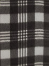 Tartan Plaid Polar Fleece Fabric / Black/Gray / Sold By The Yard||color:Black/Gray
