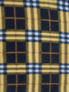Tejido de forro polar con estampado de tartán / Azul marino/Amarillo brillante / Se vende por metros||color:Azul marino/Amarillo brillante