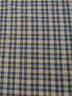 Tejido de franela para uniformes con estampado de tartán / Caqui/Azul