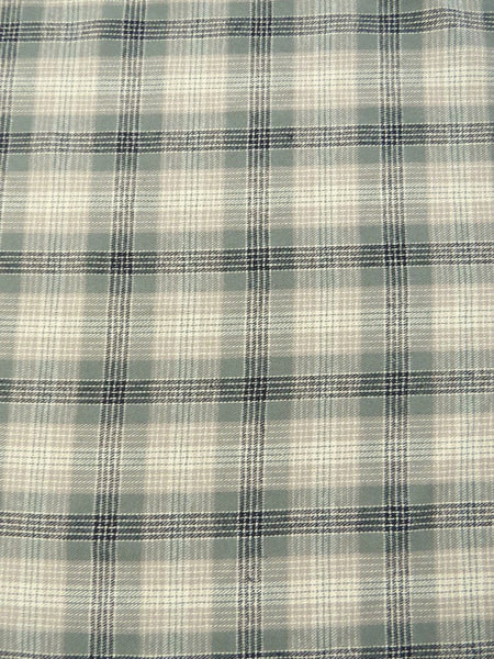 Tartan Plaid Uniform Apparel Flannel Fabric / Olive/Khaki