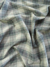 Tartan Plaid Uniform Apparel Flannel Fabric / Olive/Khaki