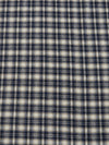Tejido de franela para uniformes con estampado de tartán / Crema/Azul