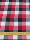 Tejido de franela para uniformes con estampado de tartán / Rojo/Negro/Blanco||color: Rojo/Negro/Blanco
