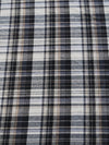 Tejido de franela para uniformes con estampado de tartán / Gris/Negro/Amarillo