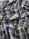 Tejido de franela para uniformes con estampado de tartán / Gris/Negro/Amarillo