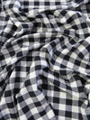 Tartan Plaid Uniform Apparel Flannel Fabric / Buffalo Black