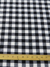 Tartan Plaid Uniform Apparel Flannel Fabric / Buffalo Black||color:Black