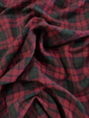 Tejido de franela para uniformes con estampado de tartán / Rojo/Verde/Azul
