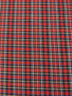 Tejido de franela para uniformes con estampado de tartán / Rojo/Negro