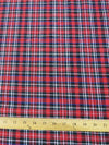 Tejido de franela para uniformes con estampado de tartán / Rojo/Negro||color: Rojo/Negro