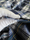 Tejido de franela para uniformes con estampado de tartán / Rojo/Negro/Blanco
