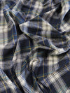 Tartan Plaid Uniform Apparel Flannel Fabric / Blue/Green/White