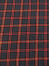 Tartan Plaid Uniform Apparel Flannel Fabric / Navy/Red 2