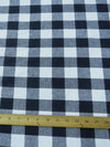 Tejido de franela para uniformes con estampado de tartán / Azul marino «Buffalo» / Se vende por yardas||color: azul marino