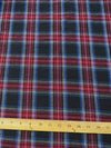 Tejido de franela para uniformes con estampado de tartán / Negro/Rojo||color: Negro/Rojo