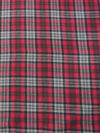 Tejido de franela para uniformes con estampado de tartán / Rojo/Gris