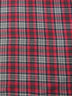Tejido de franela para uniformes con estampado de tartán / Rojo/Gris
