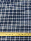 Tartan Plaid Uniform Apparel Flannel Fabric / Navy||color:Navy