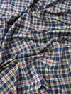 Tejido de franela para uniformes con estampado de tartán / Multicolor / Se vende por metros