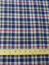 Tejido de franela para uniformes con estampado de tartán / Multicolor / Se vende por yardas||color: Multicolor