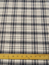 Tartan Plaid Uniform Apparel Flannel Fabric / Gray/Black / Sold By The Yard||color:Gray/Black