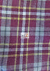 Tejido de franela para uniformes con estampado de tartán / Burdeos/Blanco / Se vende por metros