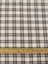 Tartan Plaid Uniform Apparel Flannel Fabric / Brown/Cream / Sold By The Yard||color:Brown/Cream