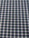 Tartan Plaid Uniform Apparel Flannel Fabric / Navy/Green / Sold By The Yard