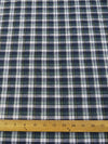 Tartan Plaid Uniform Apparel Flannel Fabric / Navy/Green / Sold By The Yard||color:Navy/Green 2