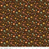 The Awe of Autumn Floral Brown 43"/44" Fabric Per Yard
