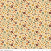 The Awe of Autumn Floral Latte 43"/44" Fabric Per Yard