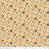 The Awe of Autumn Floral Latte 43"/44" Fabric Per Yard