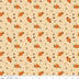 The Awe of Autumn Pumpkins Latte 43"/44" Fabric Per Yard
