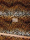 Tejido de felpa de pelo corto con estampado de leopardo dorado / Se vende por metros||color: Leopardo dorado