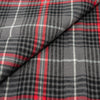 Tejidos RTC de 44"/45" de ancho, franela 100 % algodón teñida en hilo, vendida por yardas, con estampado «Buffalo Check» en rojo, gris y blanco